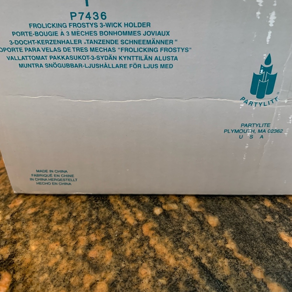 Partylite Christmas 3 with candle holder - Picture 6 of 6